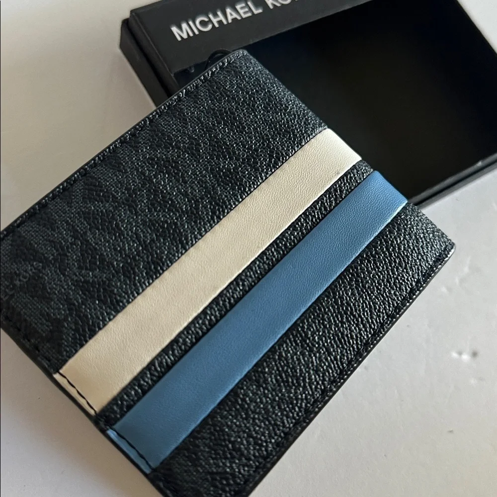 Michael Kors Black and Blue Wallet